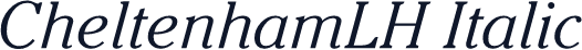 CheltenhamLH Italic