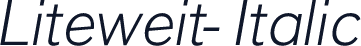 Liteweit-Italic