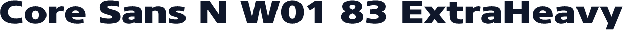 Core Sans N W01 83 ExtraHeavy