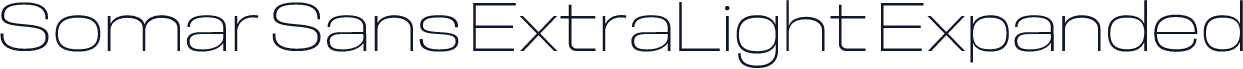 Somar Sans ExtraLight Expanded