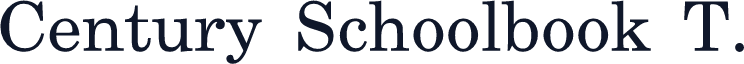 Century Schoolbook T.