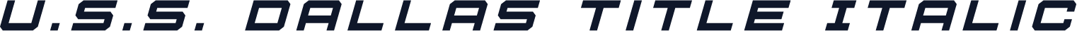 U.S.S. Dallas Title Italic