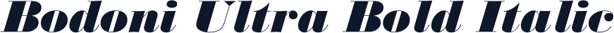 Bodoni Ultra Bold Italic