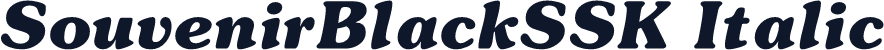 SouvenirBlackSSK Italic