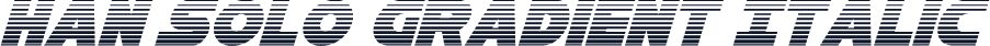 Han Solo Gradient Italic