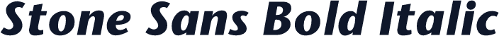 Stone Sans Bold Italic
