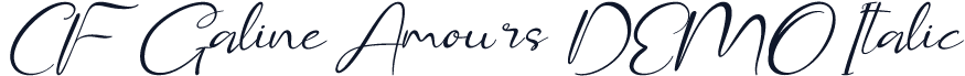 CF Galine Amours DEMO Italic
