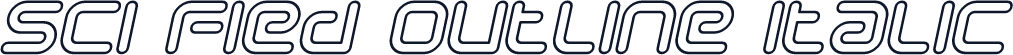 Sci Fied Outline Italic