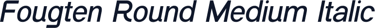 Fougten Round Medium Italic