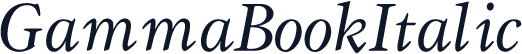 GammaBookItalic