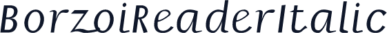 BorzoiReaderItalic