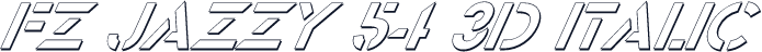 FZ JAZZY 54 3D ITALIC