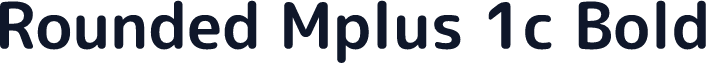 Rounded Mplus 1c Bold