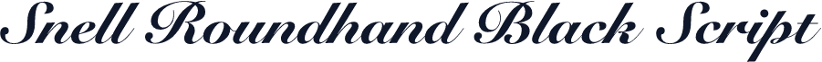 Snell Roundhand Black Script