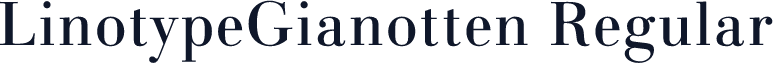 LinotypeGianotten Regular