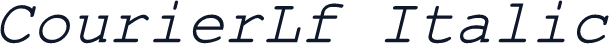 CourierLf Italic