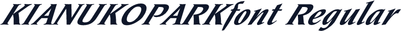 KIANUKOPARKfont Regular