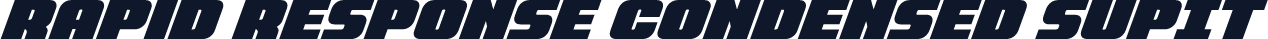 Rapid Response Condensed SupIt