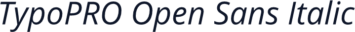 TypoPRO Open Sans Italic