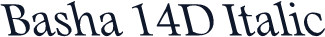 Basha 14D Italic