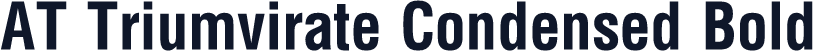 AT Triumvirate Condensed Bold