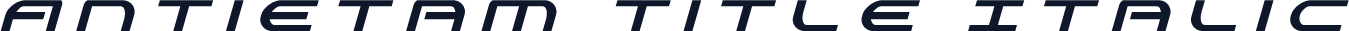 Antietam Title Italic