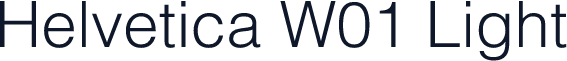 Helvetica W01 Light