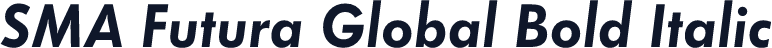 SMA Futura Global Bold Italic