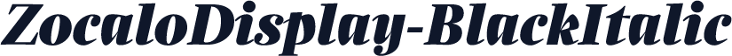 ZocaloDisplay-BlackItalic