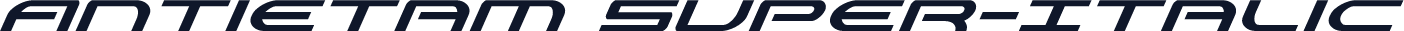 Antietam Super-Italic