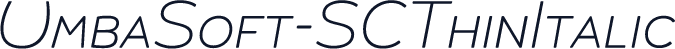 UmbaSoft-SCThinItalic