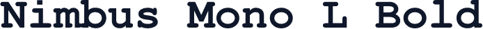Nimbus Mono L Bold