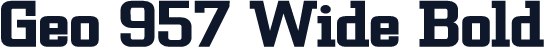 Geo 957 Wide Bold