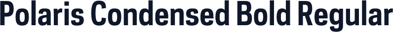 Polaris Condensed Bold Regular