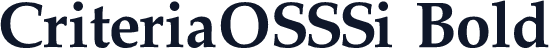 CriteriaOSSSi Bold