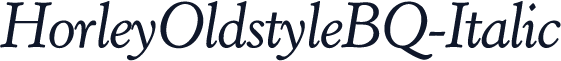 HorleyOldstyleBQ-Italic