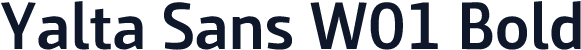 Yalta Sans W01 Bold