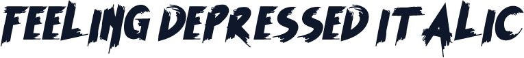 FEELING DEPRESSED Italic