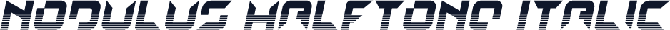 Nodulus Halftone Italic