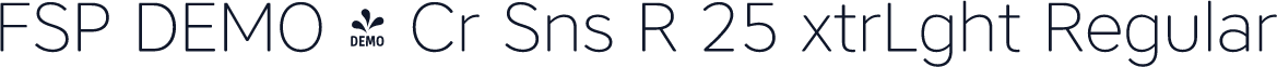 FSP DEMO - Cr Sns R 25 xtrLght Regular