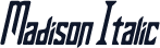 Madison Italic