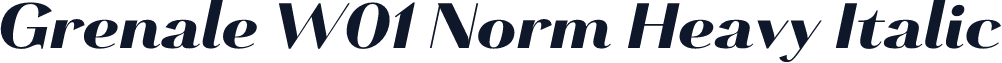 Grenale W01 Norm Heavy Italic