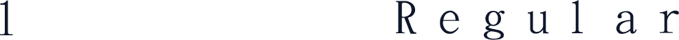 1金梅毛正楷九宮字 R e g u l a r