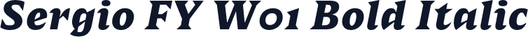 Sergio FY W01 Bold Italic