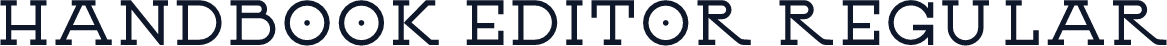 Handbook Editor Regular