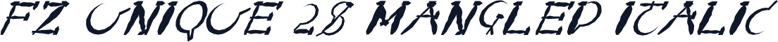FZ UNIQUE 28 MANGLED ITALIC