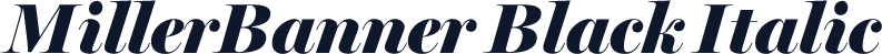 MillerBanner Black Italic