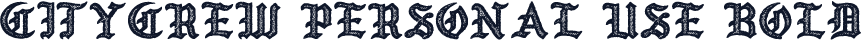 CITYCREW PERSONAL USE Bold
