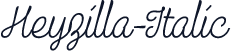 Heyzilla-Italic