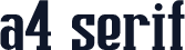 a4 serif
